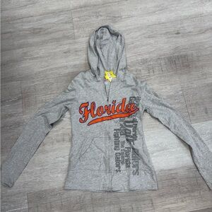 Soffe Gators Gray Zip-Up Hoodie - Size S